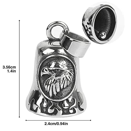 Omoojee Eagle Bell for Luck & Safe Drive | Metal Motorcycle & Bicycle Accessory thumbnail 3