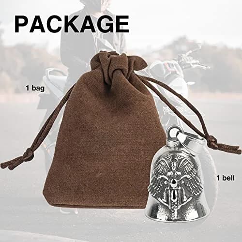 Omoojee Motorcycle Angel Bell for Luck, Drive Safe Cycling Bell for Bikers Riders | Unique 3D Design, Wide Use thumbnail 6