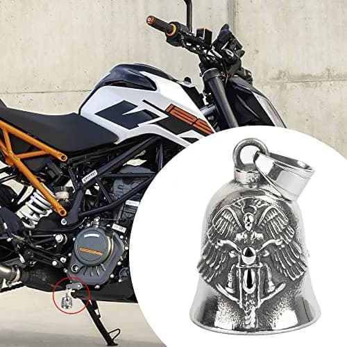 Omoojee Motorcycle Angel Bell for Luck, Drive Safe Cycling Bell for Bikers Riders | Unique 3D Design, Wide Use thumbnail 3