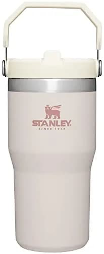 STANLEY IceFlow 2.0 Flip Straw Tumbler, 20 oz (590 ml) | Sip Faster, Spill Less — Rose Quartz / 20 oz