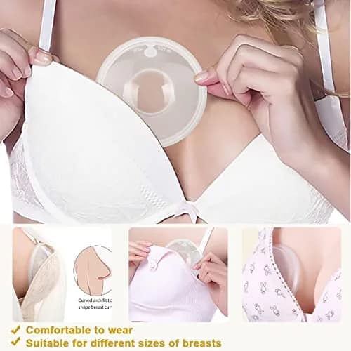 Zdolmy Breast Shells with Plugs, 2 Count (60ml) | Protects Sore Nipples, Collects Leaks thumbnail 5