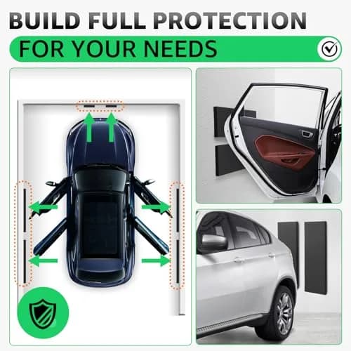 PICK FOR LIFE Garage Wall Protector 4 Pack 42cm (16.5") x 13.4cm (5.3") x 2cm (0.8") | Protects Car Doors from Scratches & Dents thumbnail 2