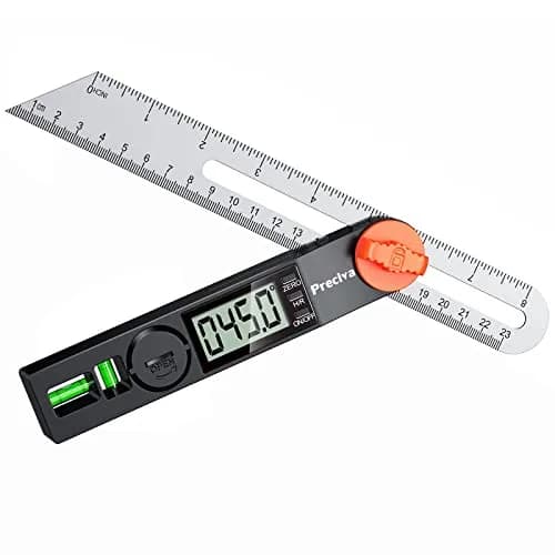 Preciva Digital Angle Finder & Protractor 8inch | High Accuracy for Carpentry & Metalwork thumbnail 1