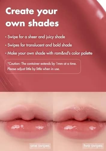 rom&nd Glasting Melting Balm Tinted Lip Balm 0.12oz | Dewy, Hydrating, Vegan thumbnail 5