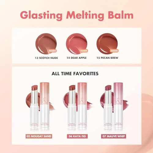 rom&nd Glasting Melting Balm | Tinted Lip Balm | 04 Hippie Berry | 0.12oz thumbnail 9