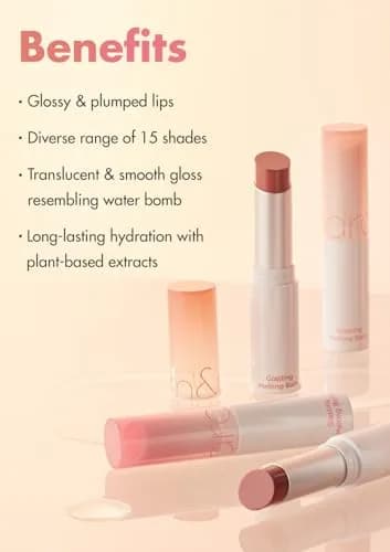 rom&nd Glasting Melting Balm | Tinted Lip Balm | 04 Hippie Berry | 0.12oz thumbnail 2