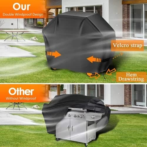 Aoretic 48 inch Grill Cover | Waterproof, Anti-UV, Windproof for Outdoor Grills thumbnail 4