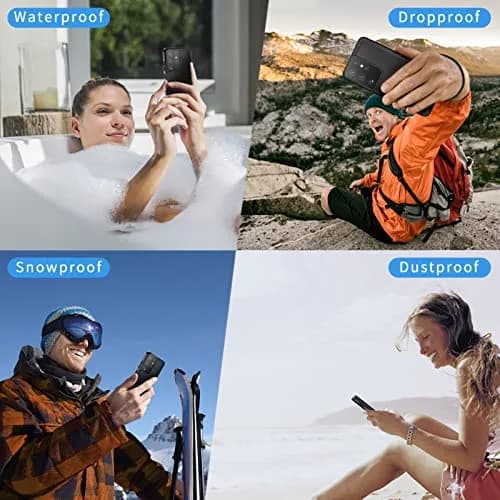 Lanhiem Samsung Galaxy S23 Ultra Phone Case, IP68 Waterproof Dustproof, Shockproof, Built-in Screen Protector, Black thumbnail 8