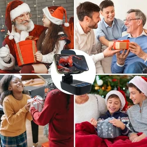 comiso Portable Bluetooth Speaker with Phone Stand, HD Stereo Sound, Bluetooth 5.3, Black (1 Unit) thumbnail 7
