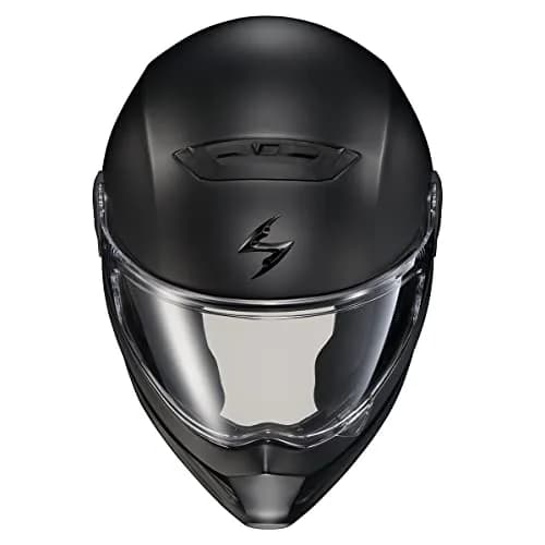 ScorpionEXO Covert FX Full Face Helmet Solid (Matte Black - Large) | Impact-Absorbing Fiberglass Shell & Aerodynamic Design thumbnail 6