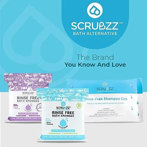 Scrubzz Rinse-Free Shampoo Caps No Rinse for Elderly & Bedridden, 6 Pack | Waterless Hair Wash Solution thumbnail 7