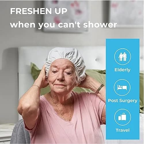 Scrubzz Rinse-Free Shampoo Caps 12 Pack | Waterless Hair Wash for Elderly & Bedridden thumbnail 2