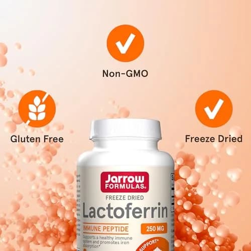 Jarrow Formulas Lactoferrin Capsules 250 mg (30 Count) | Immune Support & Iron Absorption thumbnail 5