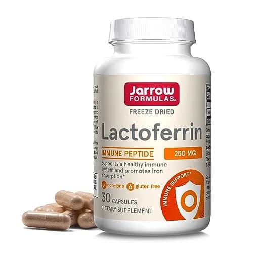 Jarrow Formulas Lactoferrin Capsules 250 mg (30 Count) | Immune Support & Iron Absorption thumbnail 1