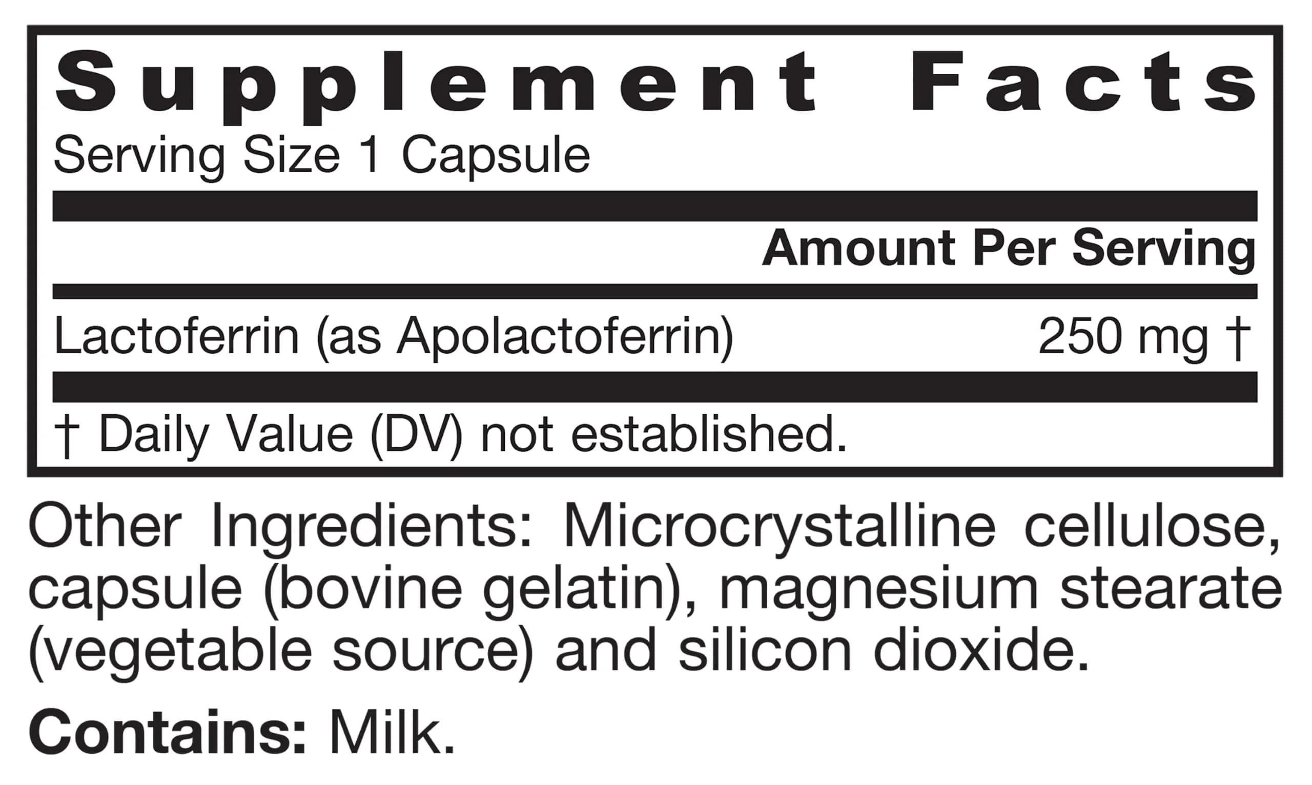 Jarrow Formulas Lactoferrin Capsules 250 mg (30 Count) | Immune Support & Iron Absorption - view 9