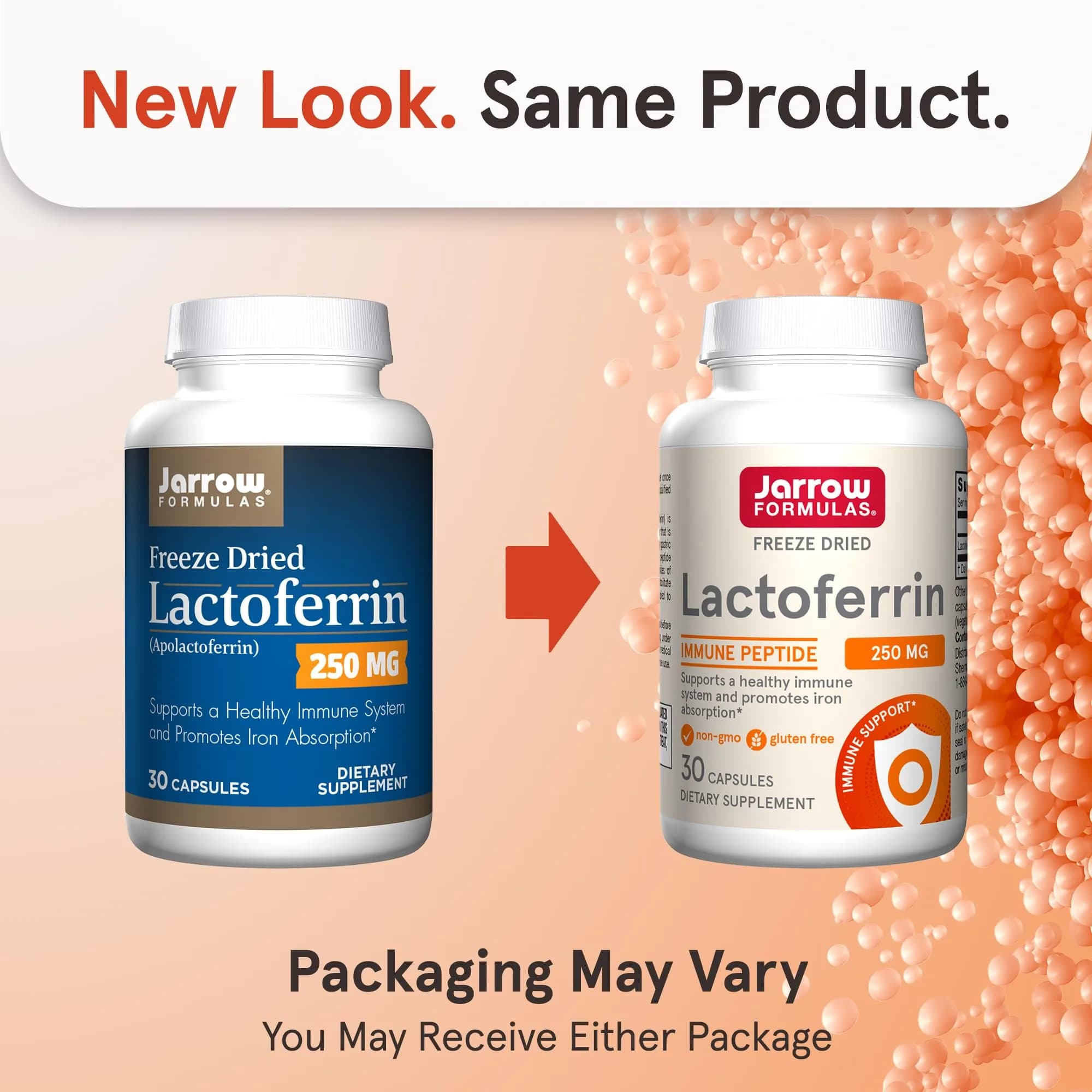 Jarrow Formulas Lactoferrin Capsules 250 mg (30 Count) | Immune Support & Iron Absorption - view 2