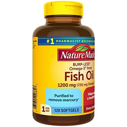 Nature Made Burp-Less Fish Oil 1200 mg Softgels (360 Count, 3 Bottles) | Heart, Brain & Eye Health Support thumbnail 7