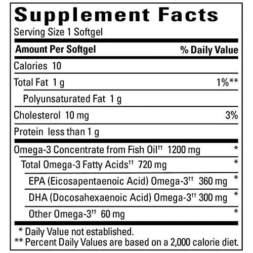 Nature Made Burp-Less Fish Oil 1200 mg Softgels (360 Count, 3 Bottles) | Heart, Brain & Eye Health Support thumbnail 2