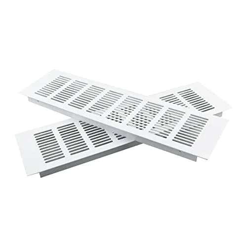 Geesatis White Air Vent Cover 13.8'' x 4'' | Rust-Proof Aluminum Vent for HVAC & Cabinets thumbnail 7