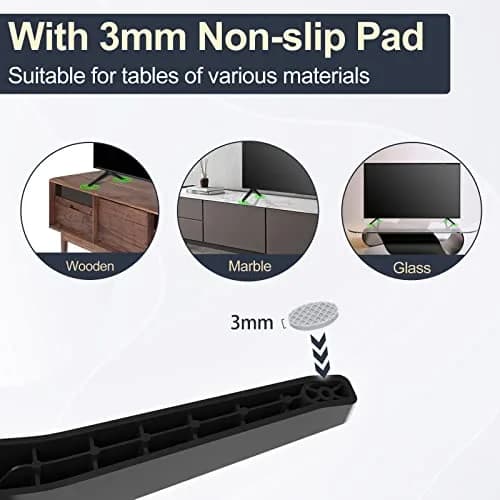 Maozhren Replacement TV Stand Legs for LG 49-55 Inch TVs | Includes Screws & Instructions thumbnail 6