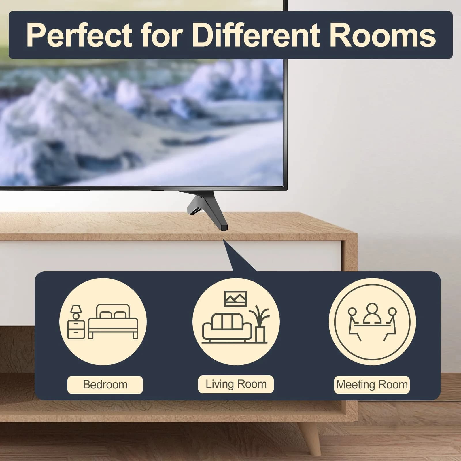 Maozhren Replacement TV Stand Legs for LG 49-55 Inch TVs | Includes Screws & Instructions - view 7