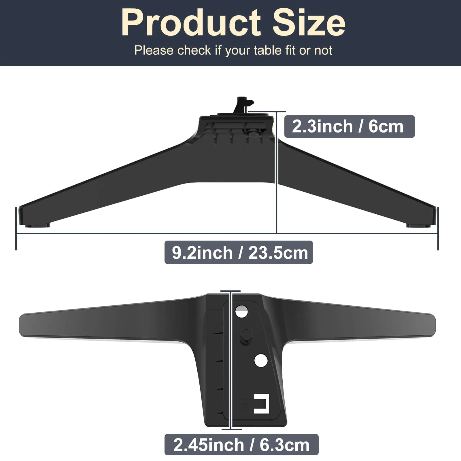 Maozhren Replacement TV Stand Legs for LG 49-55 Inch TVs | Includes Screws & Instructions - view 8