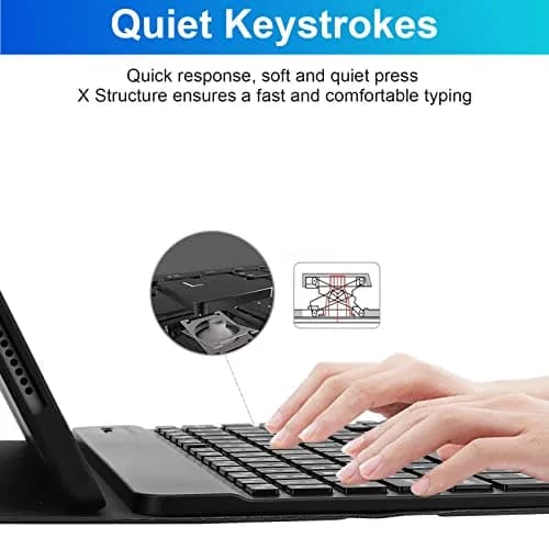 LAMA Keyboard Case for iPad (A16) 11th Gen 2025 /10th Gen 2022 | Magnetic Keyboard with Pencil Holder thumbnail 6
