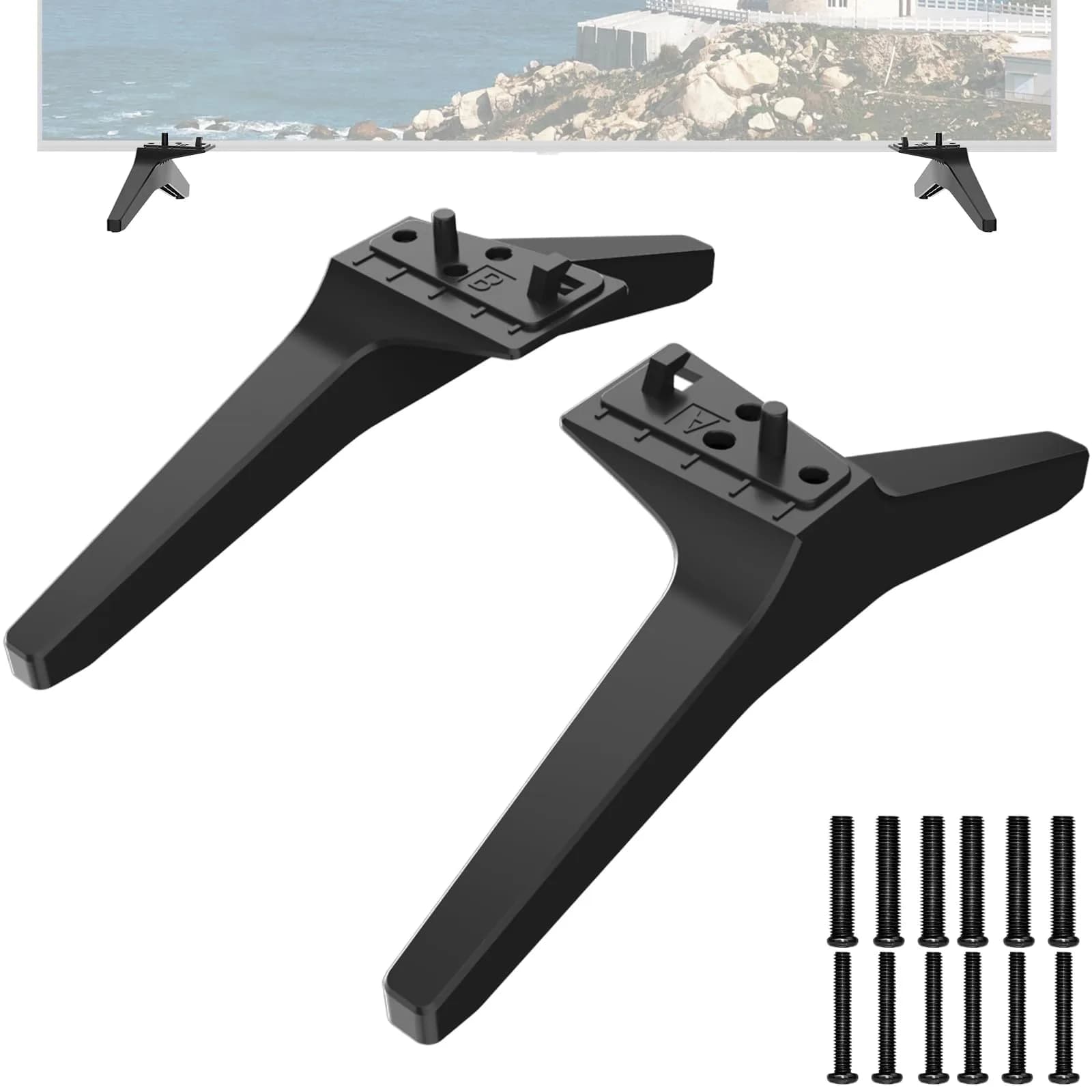 Maozhren TV Stand Legs for LG 60-65 Inch TVs | MAM643875 Replacement Base with Screws - main product image