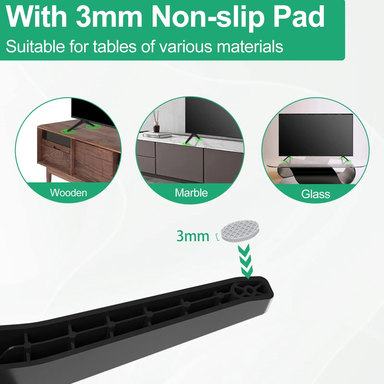 Maozhren TV Stand Legs for LG 60-65 Inch TVs | MAM643875 Replacement Base with Screws - view 6