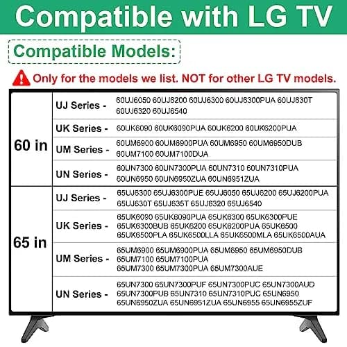 Maozhren TV Stand Legs for LG 60-65 Inch TVs | MAM643875 Replacement Base with Screws thumbnail 2