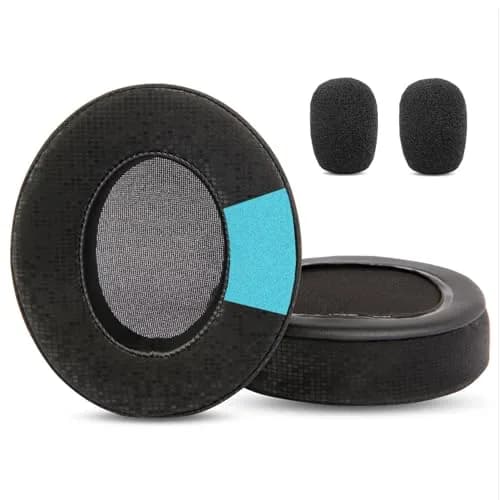 TaiZiChangQin E900 Pro Upgrade Thicker Ear Pads Cushions Mic Foam Replacement Compatible with EKSA E900 / E900 Pro E900pro Gaming Headphone (Protein Leather Earpads) thumbnail 1