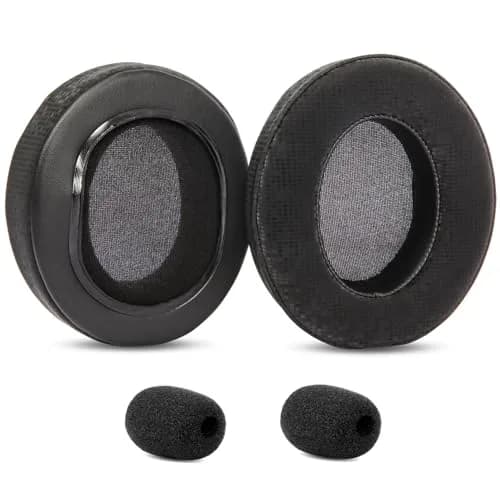 TaiZiChangQin E900 Pro Upgrade Thicker Ear Pads Cushions Mic Foam Replacement Compatible with EKSA E900 / E900 Pro E900pro Gaming Headphone (Protein Leather Earpads) thumbnail 6