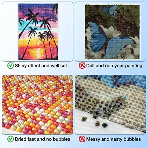 VansyLife Diamond Painting Sealer with Silicone Brush, 750ml (26.4 OZ) | Keeps Diamond Art Glossy & Permanent thumbnail 4