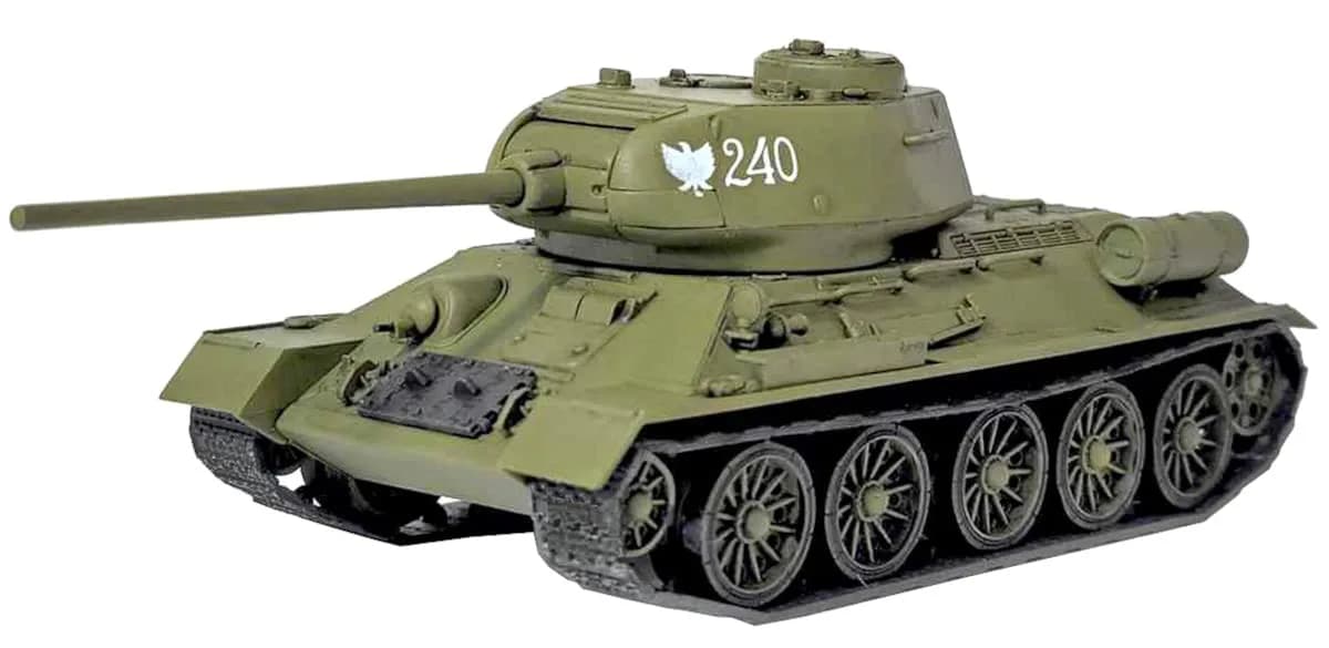 Academy 13421 1/72 Soviet Army T-34-85 Medium Tank Model Kit | Unassembled Plastic Kit for Art & Hobby