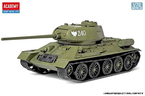 Academy 13421 1/72 Soviet Army T-34-85 Medium Tank Model Kit | Unassembled Plastic Kit for Art & Hobby thumbnail 4