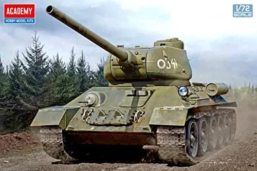 Academy 13421 1/72 Soviet Army T-34-85 Medium Tank Model Kit | Unassembled Plastic Kit for Art & Hobby thumbnail 6