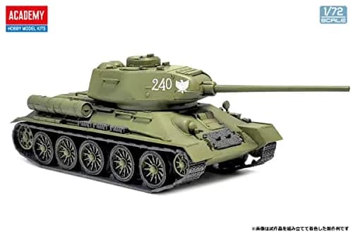 Academy 13421 1/72 Soviet Army T-34-85 Medium Tank Model Kit | Unassembled Plastic Kit for Art & Hobby thumbnail 2