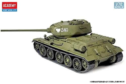 Academy 13421 1/72 Soviet Army T-34-85 Medium Tank Model Kit | Unassembled Plastic Kit for Art & Hobby thumbnail 3