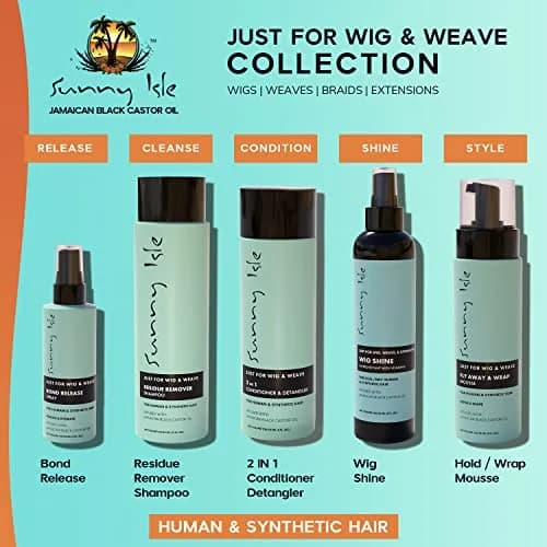 Sunny Isle 8oz Conditioner & Detangler for Synthetic & Natural Hair | Aloe Vera, Tea Tree, Jamaican Black Castor Oils thumbnail 5
