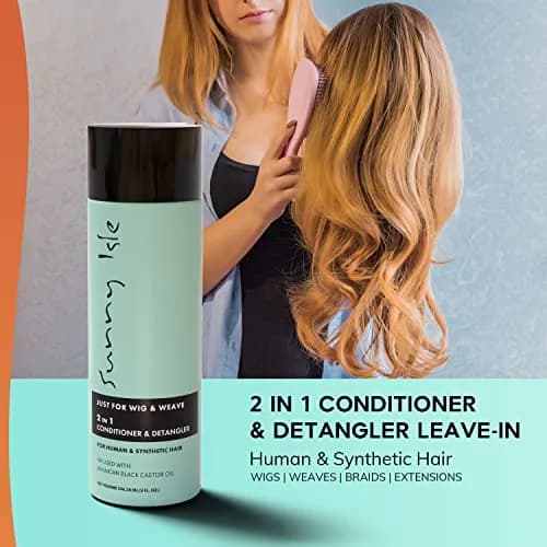 Sunny Isle 8oz Conditioner & Detangler for Synthetic & Natural Hair | Aloe Vera, Tea Tree, Jamaican Black Castor Oils thumbnail 2