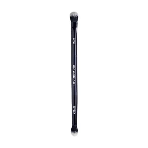 Lune+Aster Eyeshadow Duo Brush | Vegan Bristles, Dual-Ended, Aluminum Handle thumbnail 1