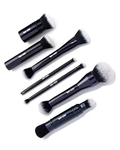 Lune+Aster Eyeshadow Duo Brush | Vegan Bristles, Dual-Ended, Aluminum Handle thumbnail 6
