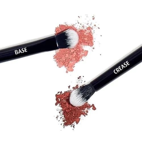 Lune+Aster Eyeshadow Duo Brush | Vegan Bristles, Dual-Ended, Aluminum Handle thumbnail 2