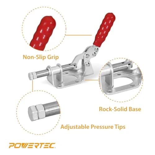 POWERTEC 302F Toggle Clamp 2-Pack | 136 kg (300 lbs) Holding Capacity thumbnail 4