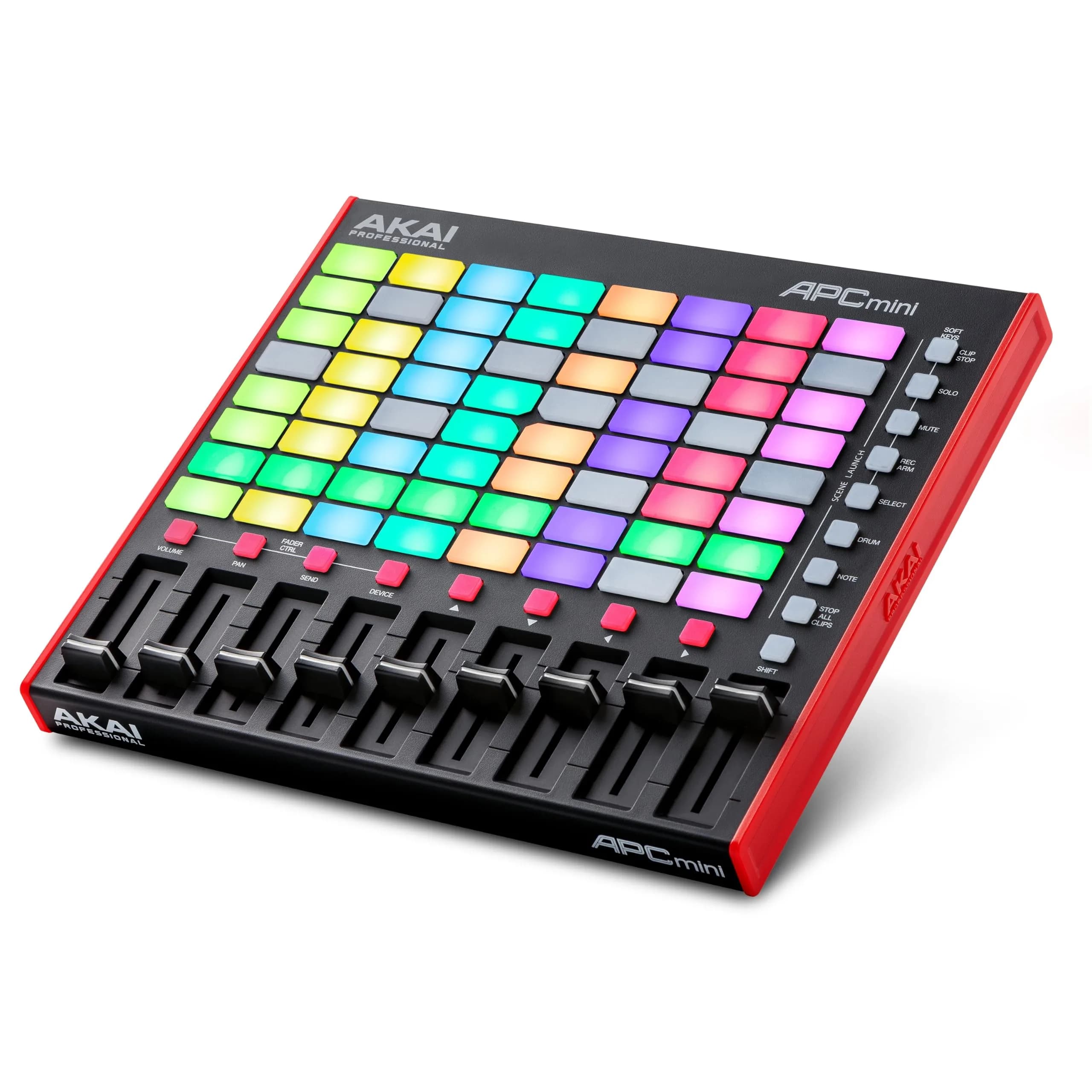 Akai Professional APC Mini MK2 USB MIDI Pad Controller | 64 RGB Pads, 9 Faders, Ableton Live Lite Included