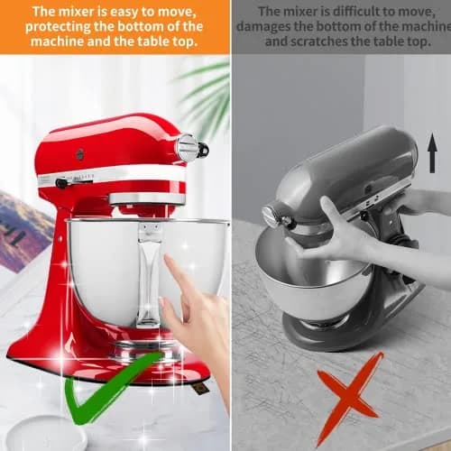 Oudizz Sliding Mats for Kitchen aid Head Stand Mixer 4.5-5 Qt | Protect & Move Heavy Appliances thumbnail 2
