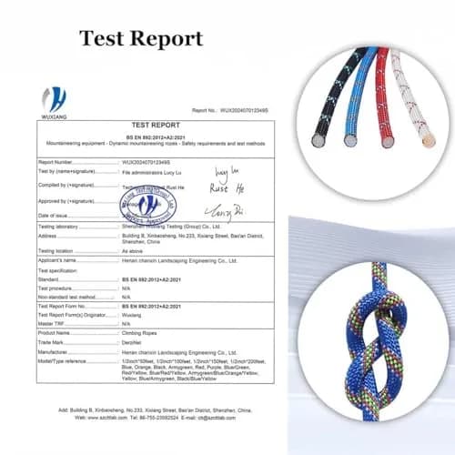 DerziNet Double Braided Arborist Rigging Rope 1.27 cm (1/2 in) x 15.24 m (50 ft) Blue | 37.2 kN (8400 lb) Tensile Strength thumbnail 9