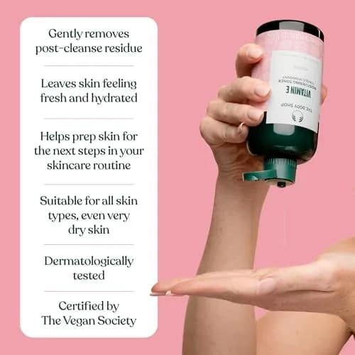 The Body Shop Vitamin E Moisturizing Toner | For Sensitive Skin, 8.4 Fl Oz thumbnail 5