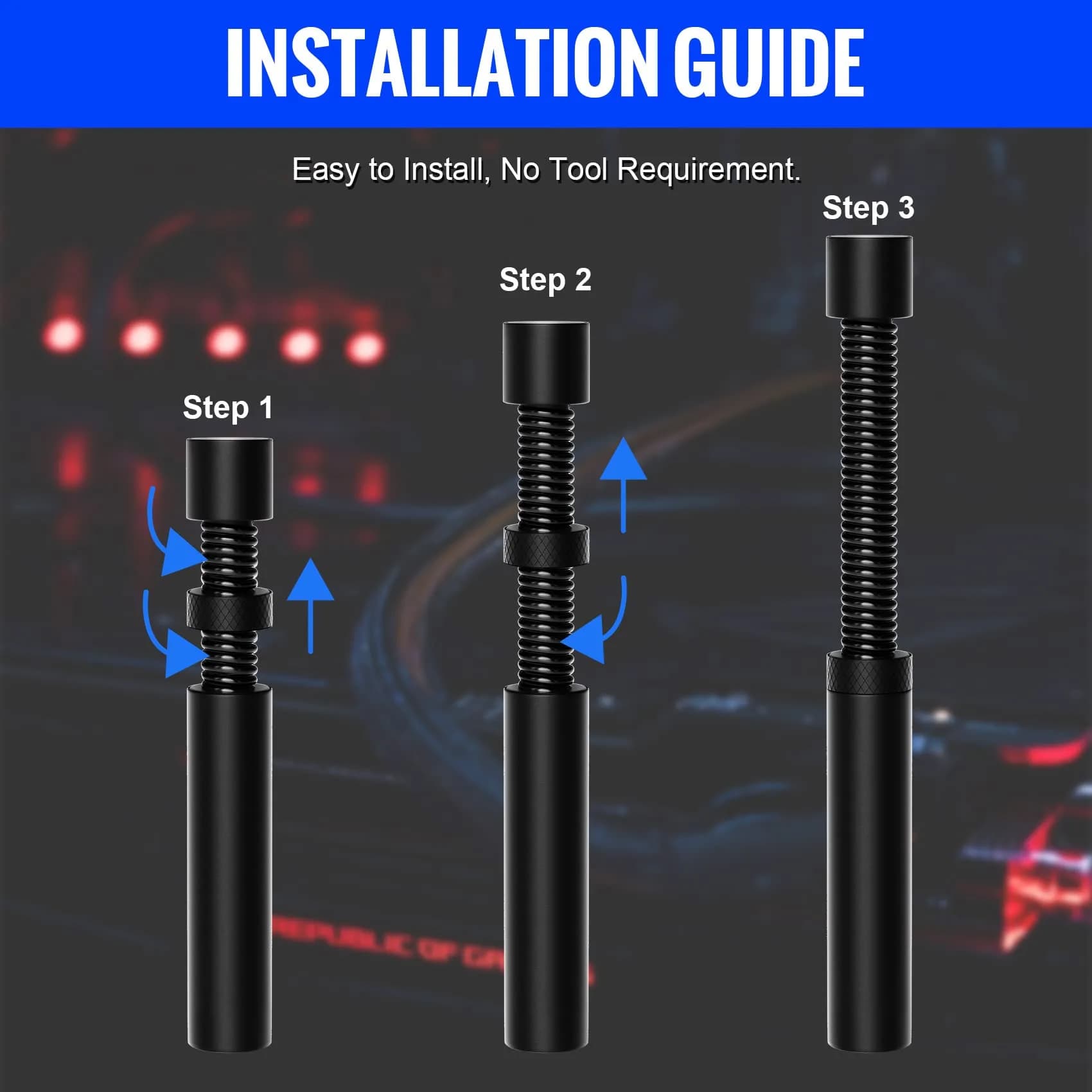 Aivalas GPU Support Bracket Black | Adjustable Anti Sag Video Card Holder for Universal Graphics Card thumbnail 7