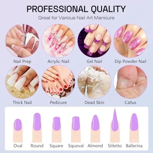 Rolokit 30PCS Diamond Nail Drill Bits Set for Cuticle Acrylic Gel Removal | Durable, Safe & Compatible with Most Drills thumbnail 6